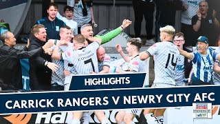 NCAFC TV  Carrick Rangers V Newry City AFC [upl. by Adnomar]