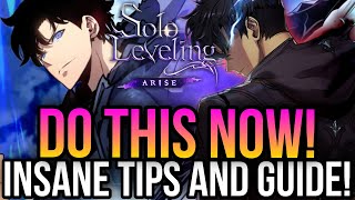 Solo Leveling Arise  Insane Tip amp Tricks To Speed Up Progression [upl. by Giorgio]