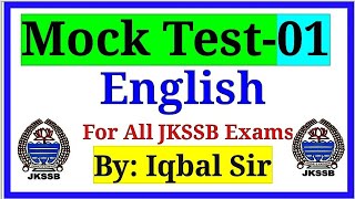 Mock Test 01  English  VLW amp FAA [upl. by Hsetih704]