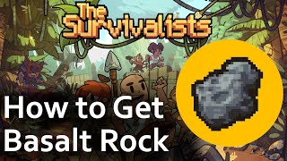 How to Get Basalt Rock  The Survivalists [upl. by Carrew]