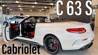 2021 MercedesAMG C 63 S Cabriolet  Exterior Interior Infotainment  Revs  Walkaround In 4K [upl. by Ydnahs852]