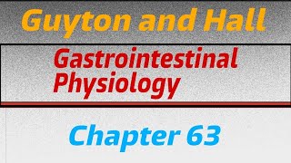 General principles of gastrointestinal function—motility  Chapter 63  Guyton and Hall [upl. by Neehahs]