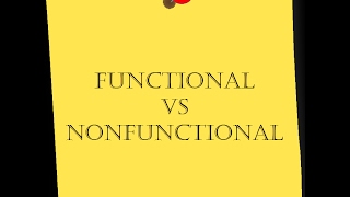 Functional vs Non Functional Requirements [upl. by Yelsa]