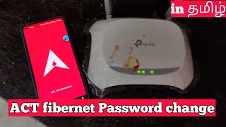 How to change Act Fibernet User id and Password in tamil  actfibernet passwordchange actchennai [upl. by West]