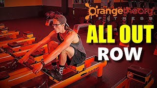 Orangetheory Workout ALL OUT Rowing Tactics [upl. by Nysa62]