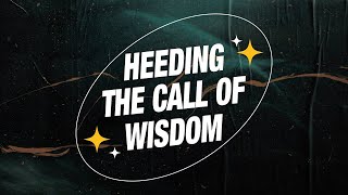 Heeding the Call of Wisdom Pastor JP Betansos  Wise Up Series [upl. by Nedarb]