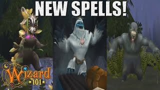 WIZARD101 RAVENWOOD RANGERS LORE PACK SPELLS [upl. by Sadinoel]