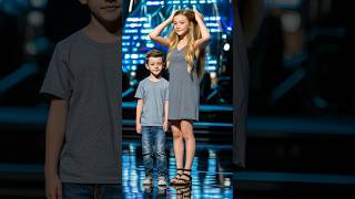 The sister and brother terrified the audience on AGT americasgottalent magic agt shorts [upl. by Mcmaster]