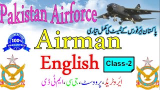 PAF AirmanAerotradePFampDGCProvostMTDGDP English Test Preparation Class2 Noun Mcqs EduSmart [upl. by Dnanidref]