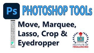 Photoshop Tools  Move Marquee Lasso Crop amp Eyedropper [upl. by Camey527]