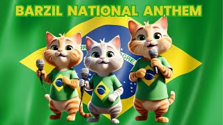 Cats Singing Brazil National Anthem  Adorable and Funny [upl. by Posehn854]