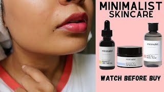 Minimalist Vitamin C Serum PHA Toner amp Sepicalm Moisturiser Review [upl. by Kyte]