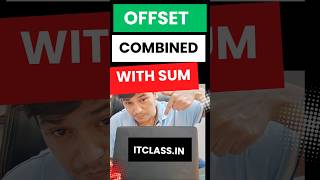 Offset formula 2024 offset exceltutorial excel [upl. by Odnumde]