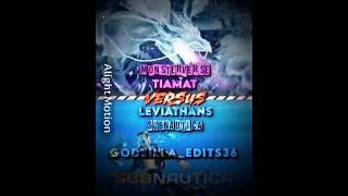 Tiamat vs Subnautica Leviathans vsedit battle edit subnautica monsterverse tiamat leviathans [upl. by Jorgensen]