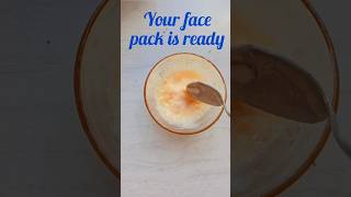 Papaya face pack skincare skin glowingskin 1minutebeautytips [upl. by Refinaj197]