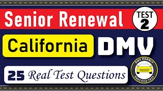 California DMV Written Test 2024  DMV Senior Written Test 2024  DMV Renewal For Seniors [upl. by Oakman970]