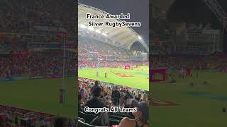 France 🇫🇷 SilverAward HKRugbySevens FranceRugby [upl. by Annayk643]