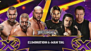 Evolution vs The Shield  6 Man Elimination Tag Match  WWE WrestleMania  WWE 2K15 Gameplay [upl. by Nolyag14]