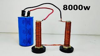 I Create 230v 8000w Free Electricity Generator With New Bolt Copper Wire Transformers [upl. by Jannelle]