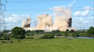 High Marnham Power Station Demolition [upl. by Mackenie]