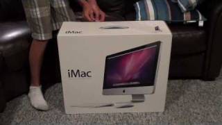 UnBoxing July 2010 New Updated Apple iMac 215 Inch Core i3 Processor  First Boot [upl. by Stoddard]