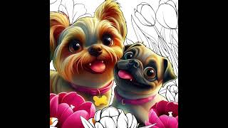 LOVE YOUR PET dog love mypet coloring youtubeshorts youtubevideo fyp fypシ゚ [upl. by Melnick937]