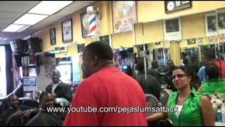 Grandmaster Caz Freestyle in Barber Shop Queens NY [upl. by Anatnas]