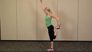 Dynamic Warmup Exercises  How to perform a Quad Stretch [upl. by Krusche391]