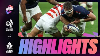 HIGHLIGHTS  FRANCE V JAPAN  AUTUMN NATIONS SERIES [upl. by Notwal803]