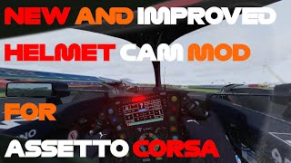 NEW HELMET CAM MOD FOR ASSETTO CORSA [upl. by Maltzman]