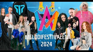 Grunselius tolkningar finalen Melodifestivalen 2024 [upl. by Dinnie]