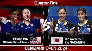 Pearly TAN THINAAH Muralitharan vs Rin IWANAGA Kie NAKANISHI  Denmark Open 2024 Badminton [upl. by Bryna]