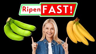 How To Ripen Bananas FAST StepbyStep Guide [upl. by Ecinwahs]