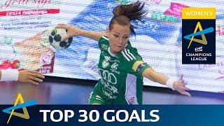 Top 30 goals of the 201617 Womens EHF Champions League [upl. by Dranel408]