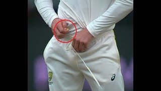 CHEATING in CRICKET  Cameron Bancroft Caught Tampering The Ball [upl. by Alimac]