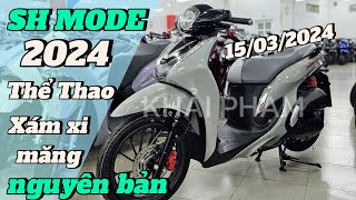 Cận cảnh Honda SH MODE 2024 ABS Xám xi măng  giá bán ngày 15032024 tại CH Mai Duyên Khải Phạm [upl. by Ainesy]