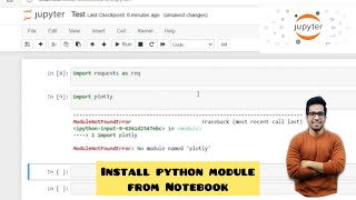 ModuleNotFoundError  No module named pandas  How to install python modules from Jupyter Notebook [upl. by Atteynad]