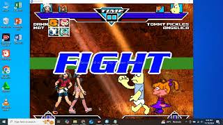 Mugen Battle Dawn and May vs Tommy Pickles and Angelica Pickles [upl. by Verine]