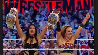 Wrestlemania 35 Iiconics pins Bayley to be the 2nd EVER Womens Tag Champion SHOCK Fan Reaction [upl. by Venita]