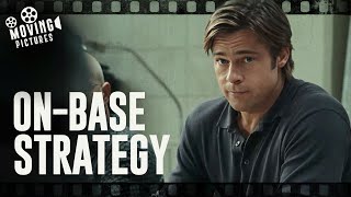 Billy Reveals Peters Player Selection Tactics  Moneyball Brad Pitt Jonah Hill [upl. by Leake]