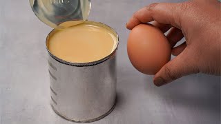 If you have condensed milk and egg at home then try this easy delicious and simple recipe [upl. by Gough]