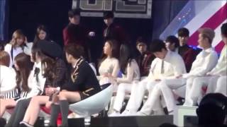 SehunHayoung Moment SBS Gayo Daejun 2013 [upl. by Tamah337]