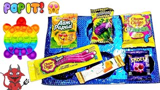 Satisfying video 😋 packet unboxing Aam papad  Candyman sourzzz Chupa chups Cadbury shots [upl. by Deering]