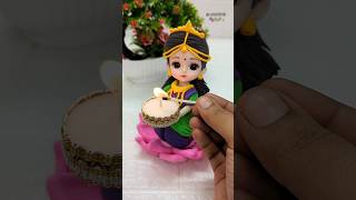 Diwali Special🪔✨🎇DIY Candle Holder Making With Clay💕🥰 Unique Traditional Diya Stand Making🎇🪔✨🪔🪔🪔 [upl. by Aihsel]