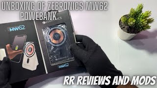 UNBOXING OF ZEBRONICS MW62 10000mah MAGSAFEWIRELESS POWER BANKzebronics power bank [upl. by Anthe]