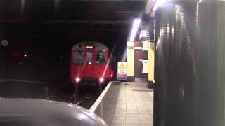 District Line D78TS uses crossover  Aldgate East [upl. by Teresita]