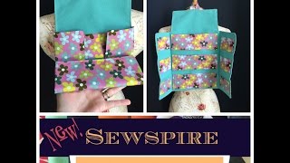 How to Sew A Jewelry Roll Travel Case [upl. by Aisnetroh]