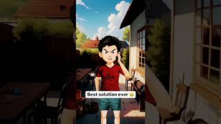 Best solution ever ♥️ cartoon video cartoonkiduniya trending comedy animatedcomedy funny [upl. by Coppola]