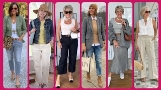 Fashion inspiration for women over 506070 🎀👗2024 Fashion trends for mature women over 50 🎀👗👠💄 [upl. by Karly]