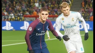 Verratti vs Real Madrid  Gameplay PES 2018 Solo Superstar [upl. by David171]